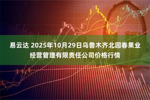 易云达 2025年10月29日乌鲁木齐北园春果业经营管理有限责任公司价格行情