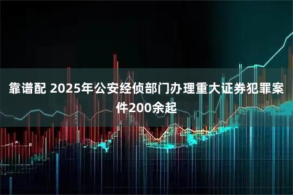 靠谱配 2025年公安经侦部门办理重大证券犯罪案件200余起